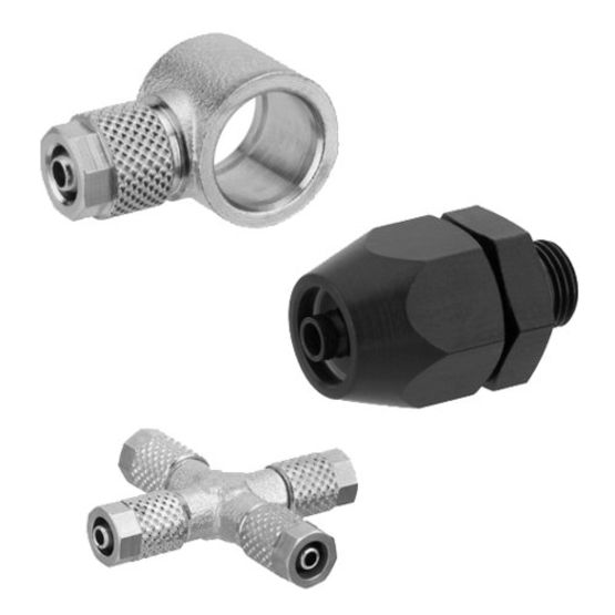 AVENTICS? NU2 系列 帶螺母氣管接頭